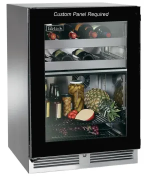 Perlick HP24CS44L 24" Dual-Zone Refrigerator/Wine Reserve