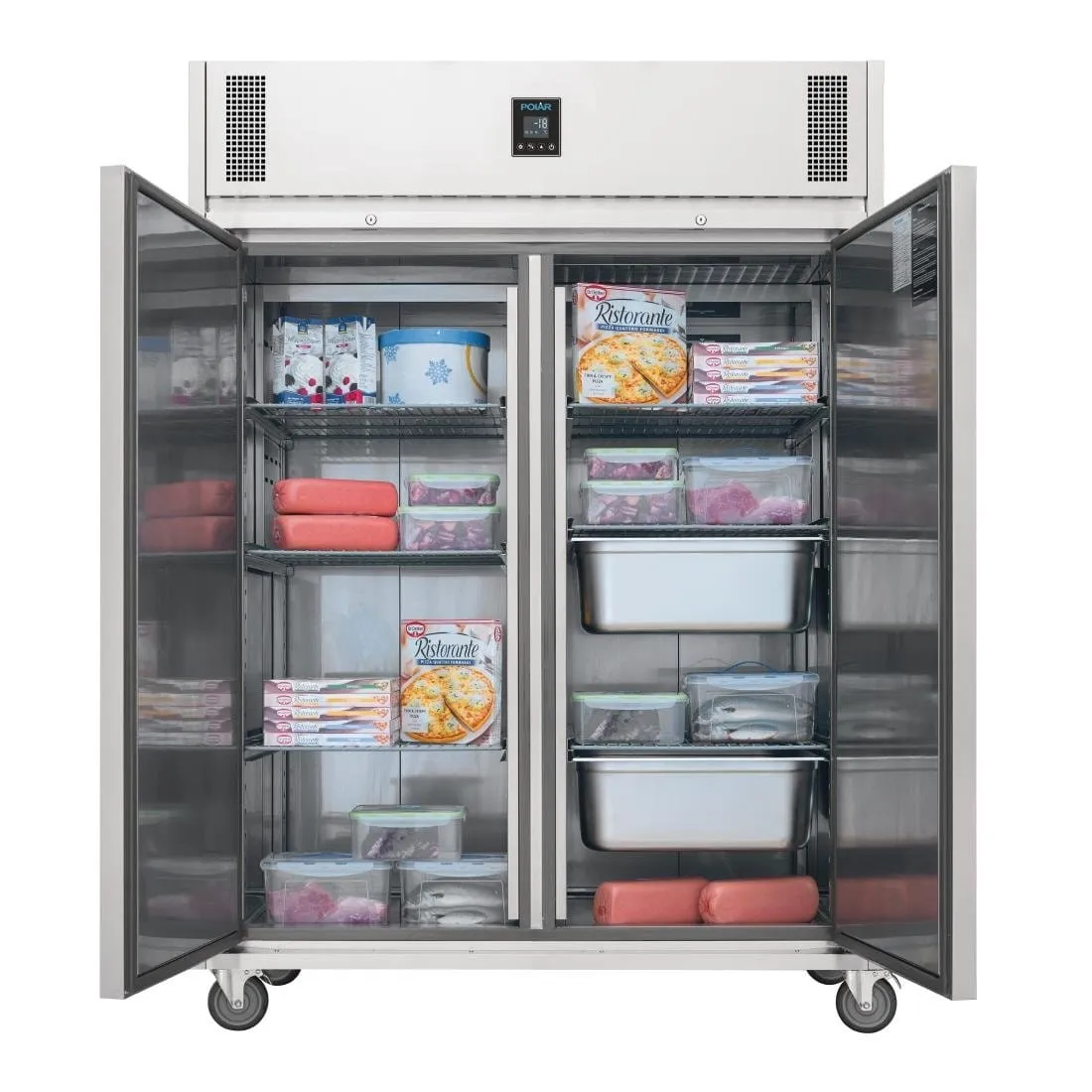 Polar U-Series Premium Double Door Freezer 1170Ltr