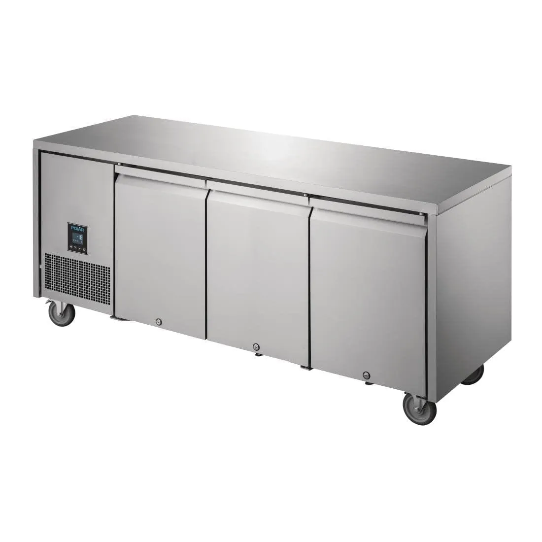 Polar U-Series Premium Triple Door Counter Freezer 420Ltr