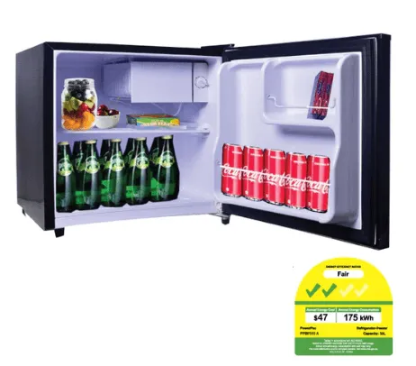 PowerPac PPBF555A Bar Fridge 50L / Mini Fridge