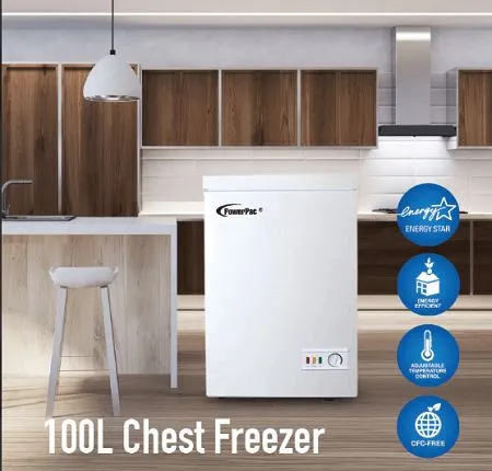 PowerPac PPFZ100 Black/White 100L Chest Freezer