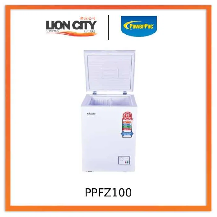 PowerPac PPFZ100 Black/White 100L Chest Freezer