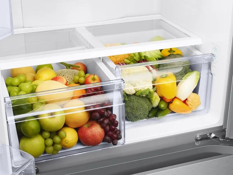 Samsung RF18A5101S9 18 Cu. Ft. Smart Counter Depth 3-Door French Door Refrigerator In Stainless Look