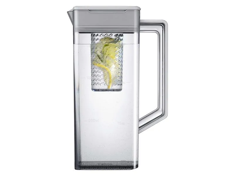 Samsung RF23BB860012 Bespoke 4-Door French Door Refrigerator (23 Cu. Ft.) With Beverage Center&#8482; In White Glass
