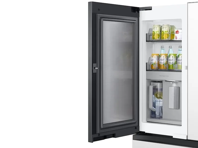 Samsung RF23BB860012 Bespoke 4-Door French Door Refrigerator (23 Cu. Ft.) With Beverage Center&#8482; In White Glass