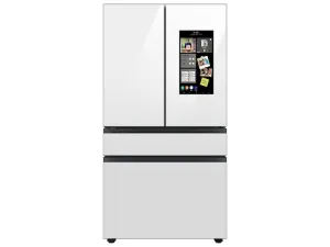 Samsung RF23BB890012 Bespoke Counter Depth 4-Door French Door Refrigerator (23 Cu. Ft.) With Family Hub&#8482; In White Glass
