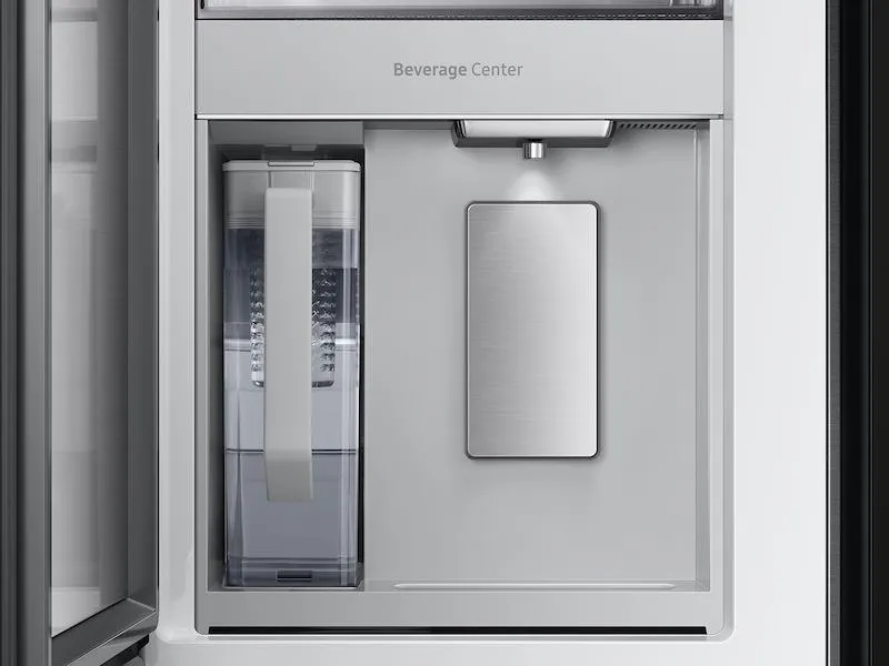 Samsung RF23BB89008M Bespoke 4-Door French Door Refrigerator (23 Cu. Ft.) - With Top Left And Family Hub&#8482; Panel In Charcoal Glass - And Matte Black Steel Middle And Bottom Panels