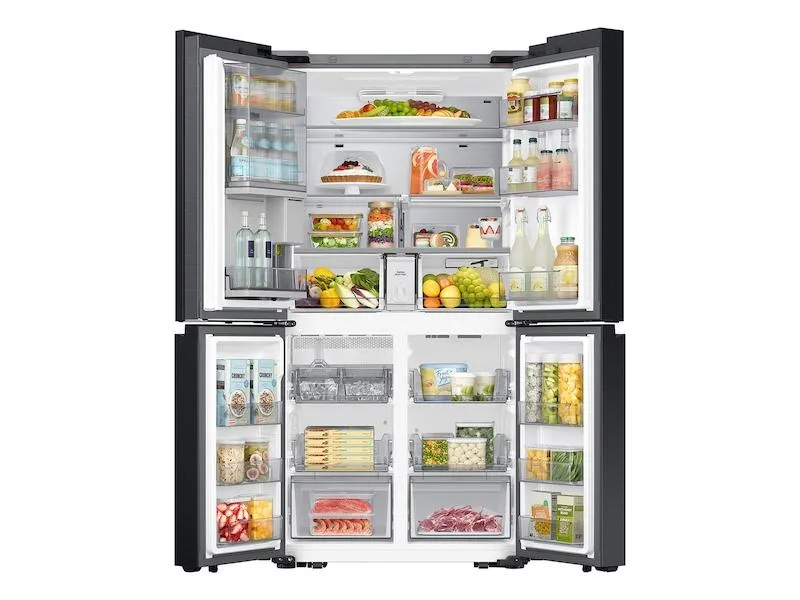 Samsung RF23DB970012 Bespoke Counter Depth 4-Door Flex&#8482; Refrigerator (23 Cu. Ft.) With Beverage Zone&#8482; And Auto Open Door In White Glass