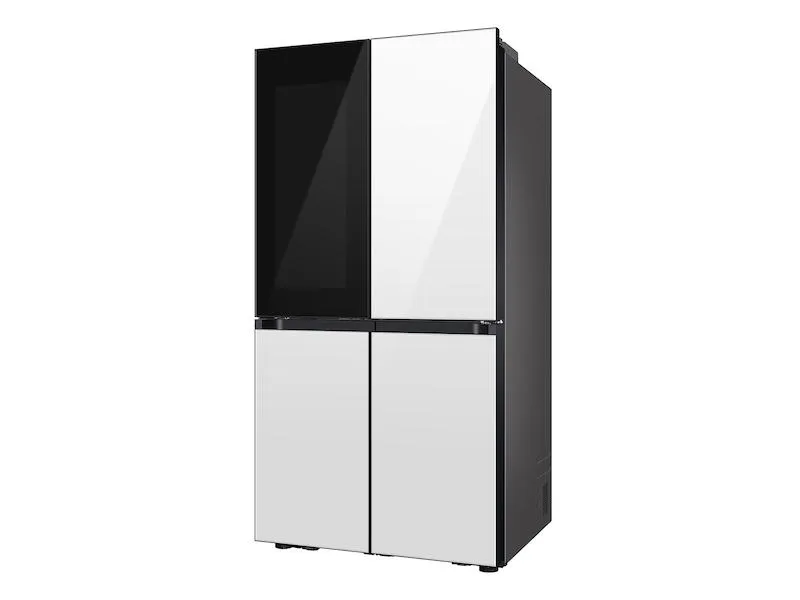 Samsung RF23DB970012 Bespoke Counter Depth 4-Door Flex&#8482; Refrigerator (23 Cu. Ft.) With Beverage Zone&#8482; And Auto Open Door In White Glass