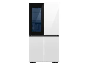 Samsung RF23DB970012 Bespoke Counter Depth 4-Door Flex&#8482; Refrigerator (23 Cu. Ft.) With Beverage Zone&#8482; And Auto Open Door In White Glass