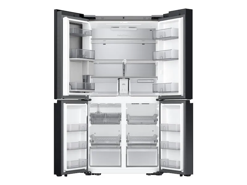Samsung RF23DB990012 Bespoke Counter Depth 4-Door Flex&#8482; Refrigerator (23 Cu. Ft.) With Ai Family Hub &#8482; And Ai Vision Inside&#8482; In White Glass