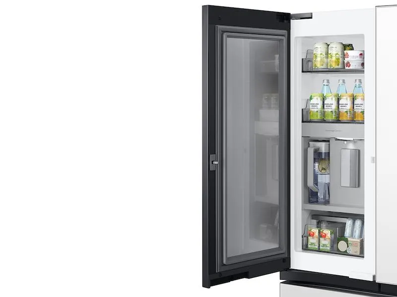 Samsung RF24BB660012 Bespoke 3-Door French Door Refrigerator (24 Cu. Ft.) With Beverage Center&#8482; In White Glass