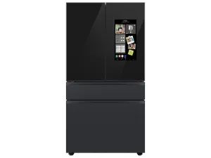 Samsung RF29BB89008M Bespoke 4-Door French Door Refrigerator (29 Cu. Ft.) - With Top Left And Family Hub&#8482; Panel In Charcoal Glass - And Matte Black Steel Middle And Bottom Door Panels