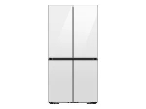 Samsung RF29DB960012 Bespoke 4-Door Flex&#8482; Refrigerator (29 Cu. Ft.) With Beverage Center&#8482; In White Glass - (With Customizable Door Panel Colors)