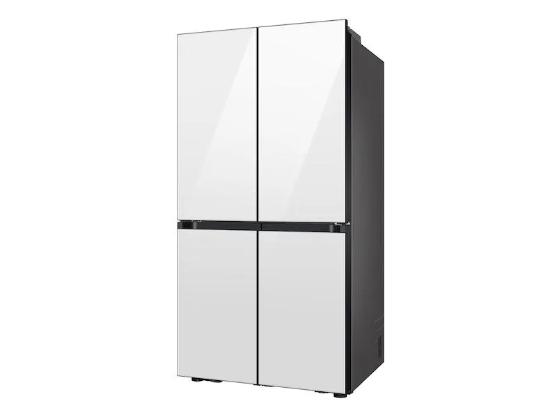 Samsung RF29DB960012 Bespoke 4-Door Flex&#8482; Refrigerator (29 Cu. Ft.) With Beverage Center&#8482; In White Glass - (With Customizable Door Panel Colors)