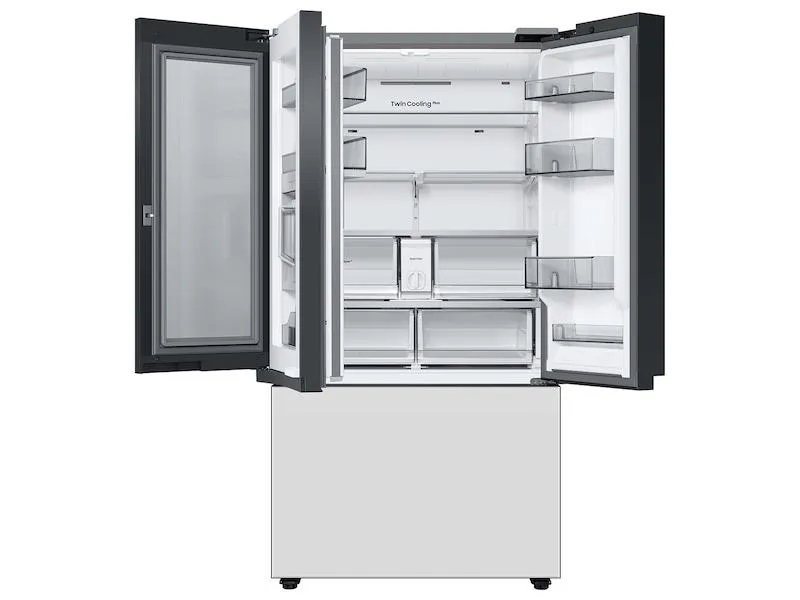 Samsung RF30BB660012 Bespoke 3-Door French Door Refrigerator (30 Cu. Ft.) With Beverage Center&#8482; In White Glass
