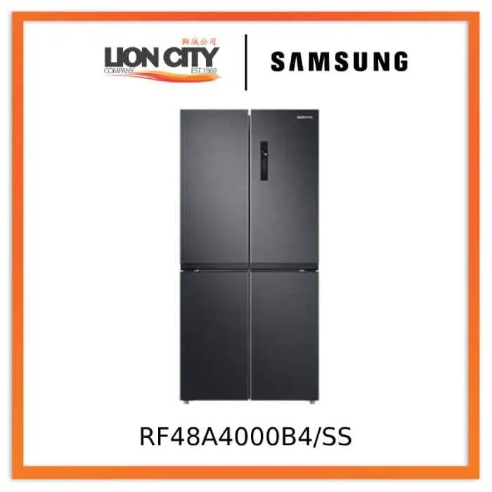 Samsung RF48A4000B4/SS Twin Cooling Plus Multi Door Refrigerators, 468L, Energy Rating 2 Ticks