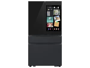 Samsung RF90F23AECE Bespoke 23 Cu. Ft. Counter Depth 4-Door French Door Refrigerator With Ai Family Hub&#8482;  Ai Vision Inside&#8482; In Charcoal Glass And Black/Charcoal