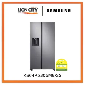 Samsung RS64R5306M9/SS 617L Side-by-side Refrigerator SpaceMax, 3 Ticks