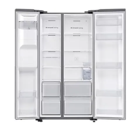 Samsung RS64R5306M9/SS 617L Side-by-side Refrigerator SpaceMax, 3 Ticks