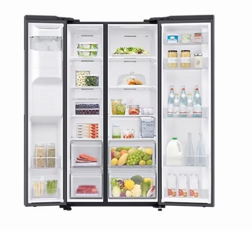 Samsung RS64R5304B4/SS 617L Spacemax Side-by-side Fridge (2 Ticks)
