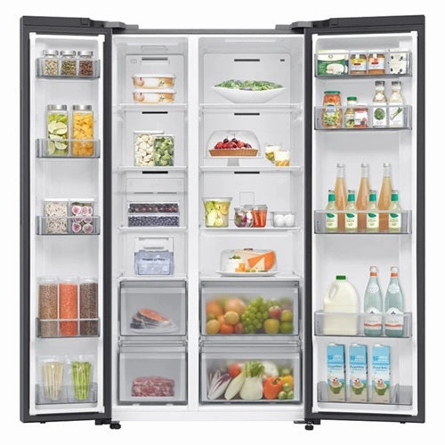 Samsung RS70F65Q3TSS 655L Spacemax Side-by-Side Fridge