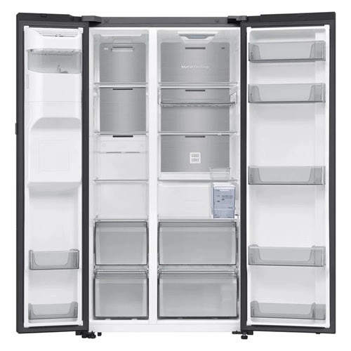 Samsung RS80F65J3BSS 634L Side-by-Side Fridge With Dispenser