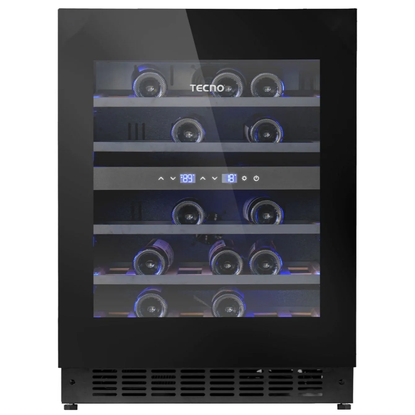 SH34D 34 BOTTLES DUAL ZONE WINE CHILLER