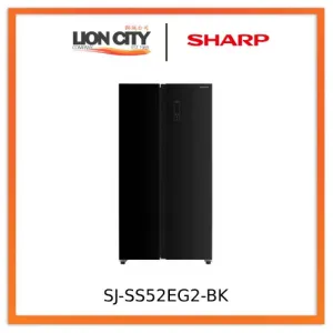 Sharp SJ-SS52EG2-BK 521L Side-By-Side Refrigerator