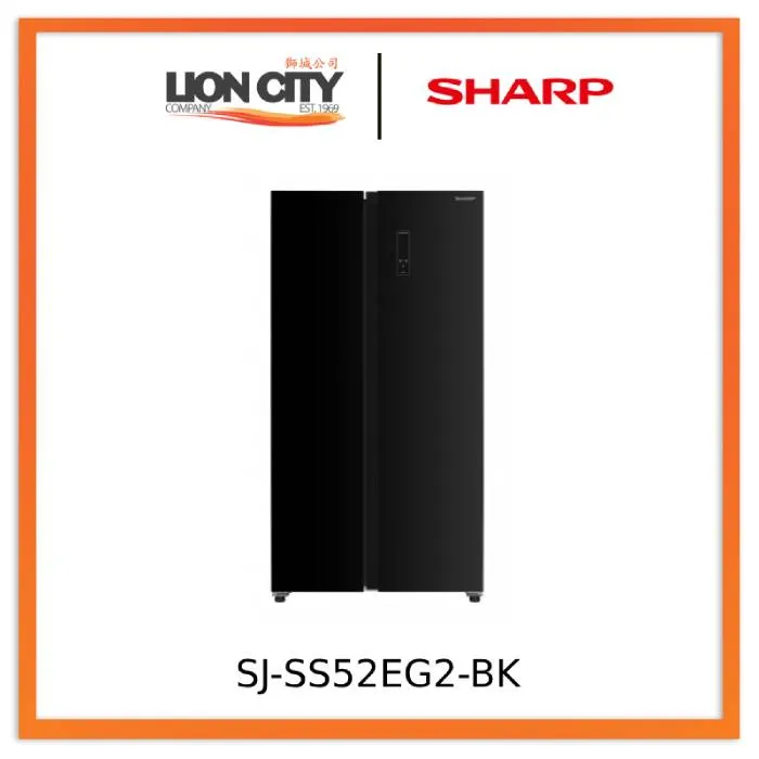 Sharp SJ-SS52EG2-BK 521L Side-By-Side Refrigerator