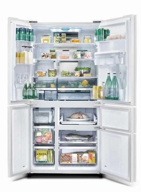 Sharp SJ-FX660W-CG/BK 650L Multi Door Refrigerator