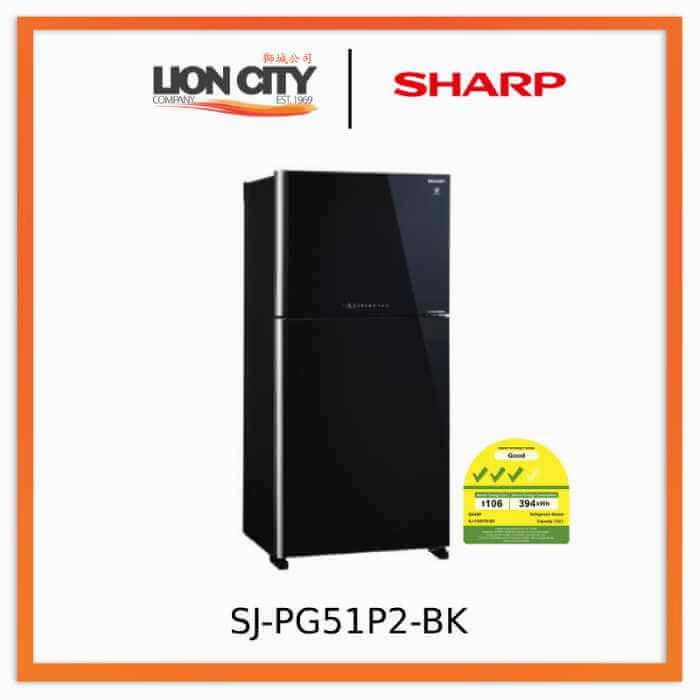 Sharp SJ-PG51P2-BK/DS 512L Grand Top Refrigerator