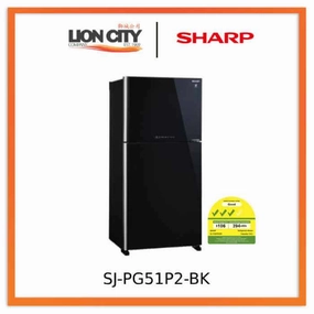 Sharp SJ-PG51P2-BK/DS 512L Grand Top Refrigerator