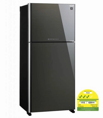 Sharp SJ-PG55P2-BK/DS 554L Grand Top Refrigerator