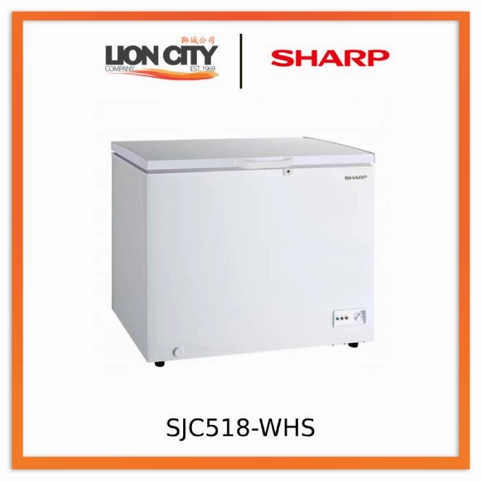 Sharp SJC118-WHS / SJC168-WHS / SJC218-WHS / SJC318-WHS / SJC518-WH S93/140/190/282/435L Chest Freezer