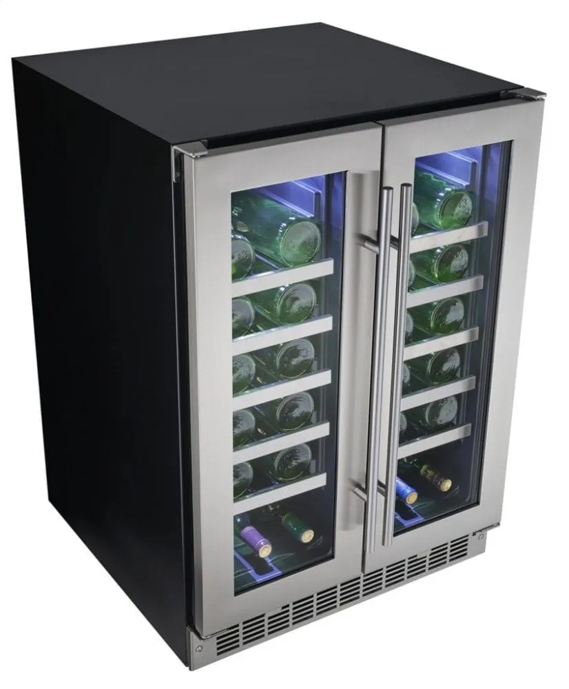Silhouette DWC047D1BSSPR Napa 24 French Door Wine Cooler