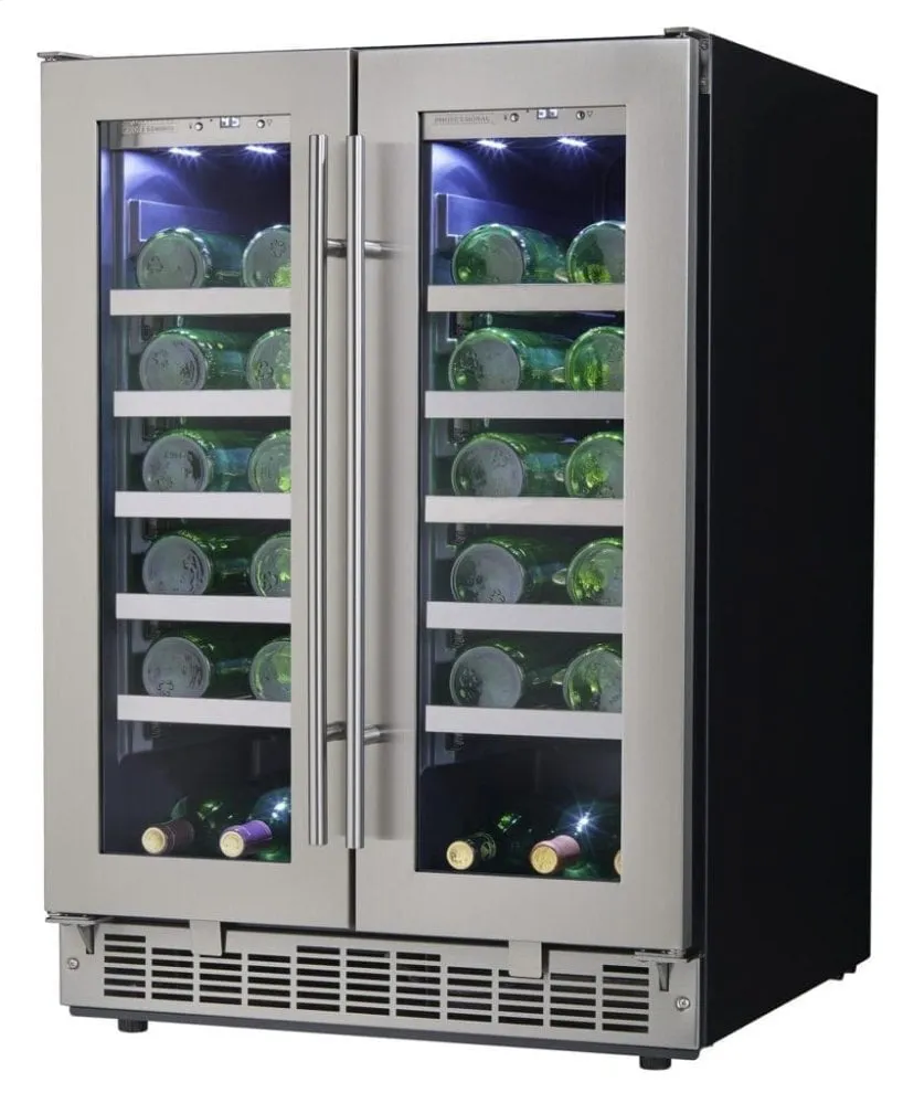 Silhouette DWC047D1BSSPR Napa 24 French Door Wine Cooler