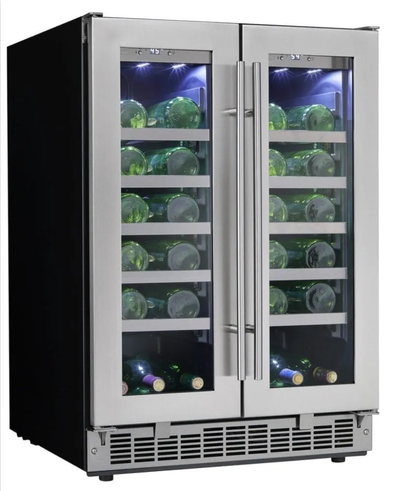 Silhouette DWC047D1BSSPR Napa 24 French Door Wine Cooler