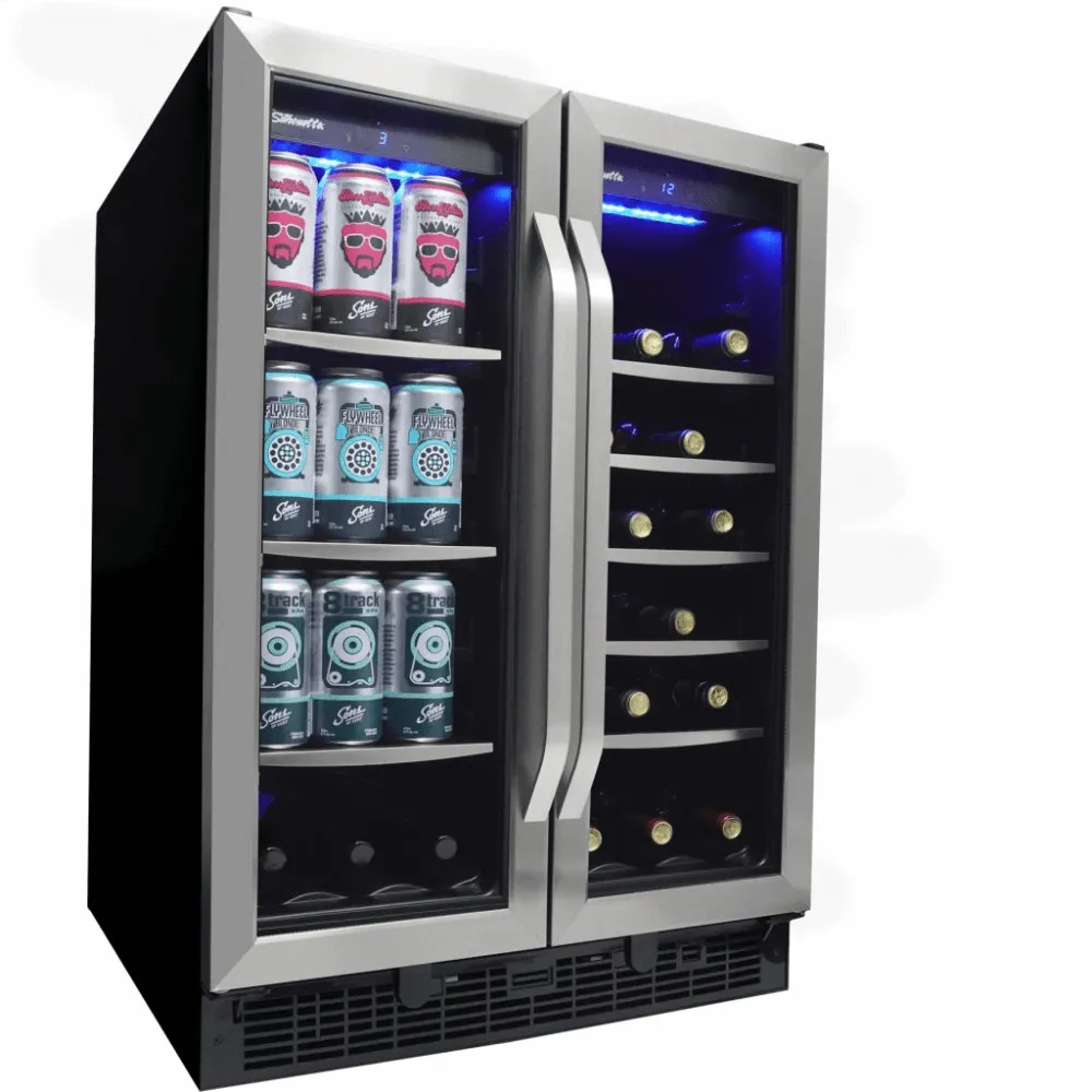 Silhouette SBC051D1BSS Emmental 24" French Door Beverage Center