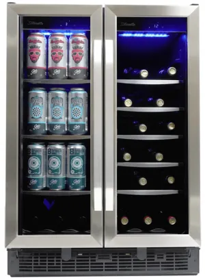 Silhouette SBC051D1BSS Emmental 24" French Door Beverage Center