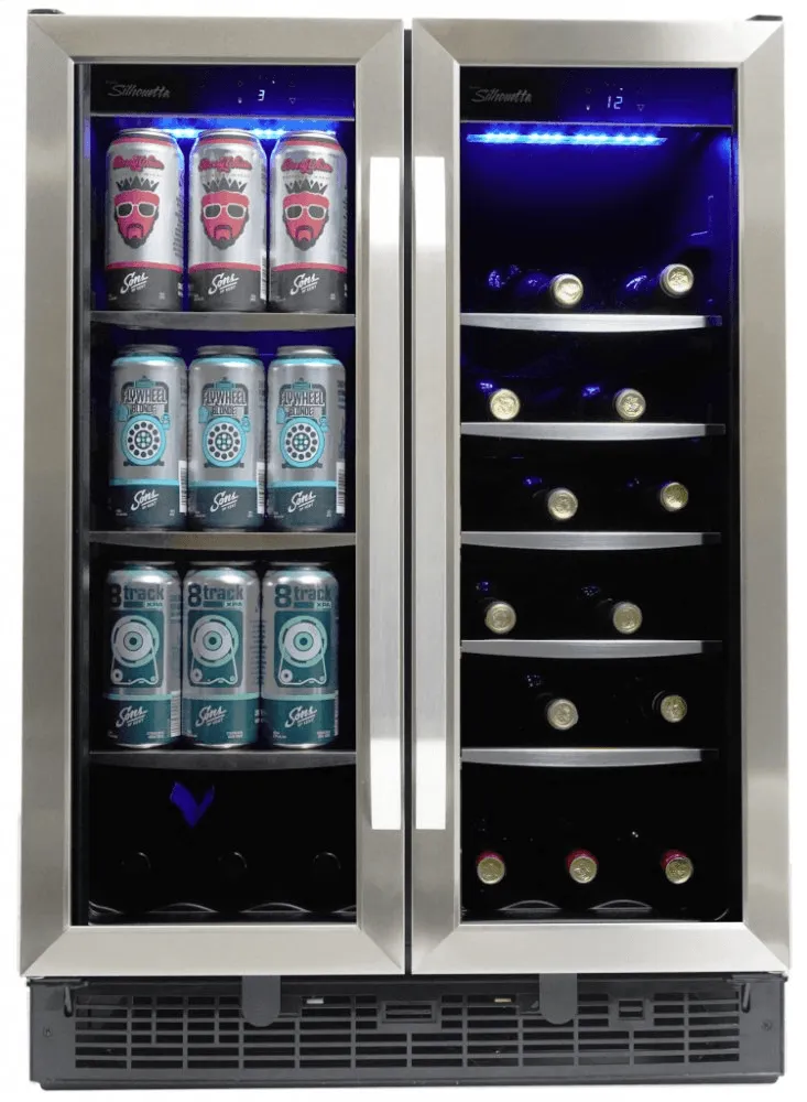 Silhouette SBC051D1BSS Emmental 24" French Door Beverage Center
