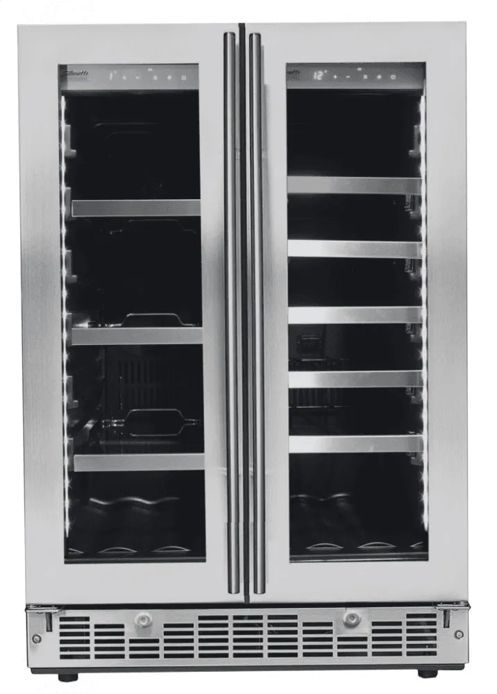 Silhouette SPRBC047D1SS Lorraine 24" French Door Beverage Center