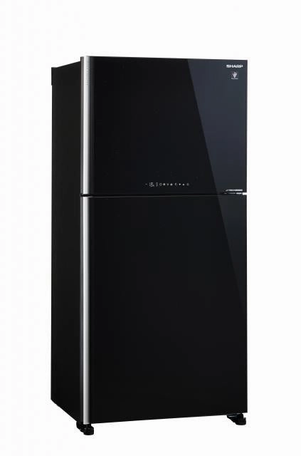 SJ-PG51P2-DS/BK 512L 2-DOOR GLASS DOOR FRIDGE
