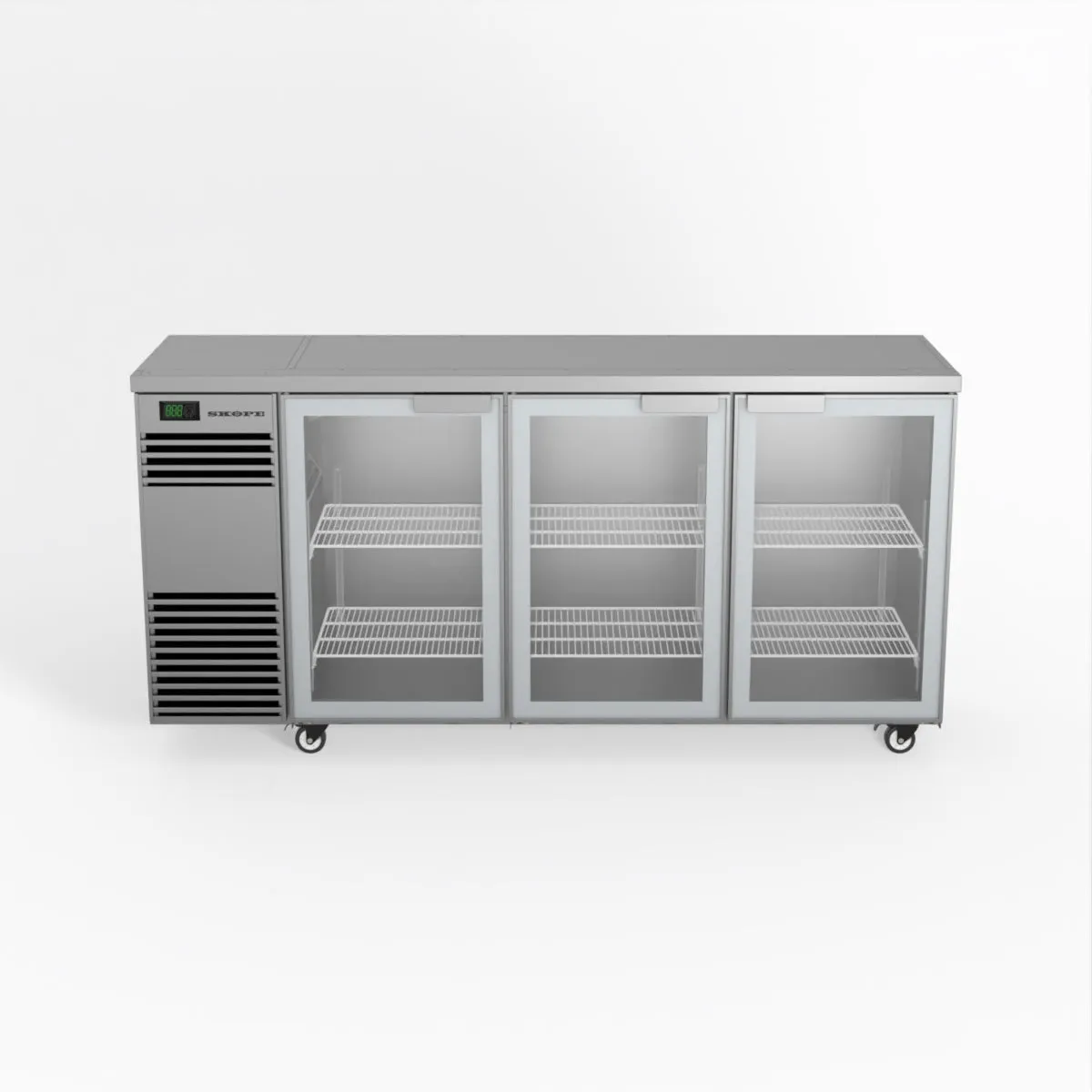 Skope BackBar 3 Glass Swing Door Fridge - BB.3.GSW