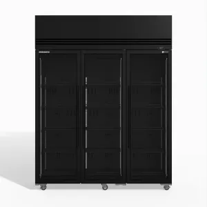 Skope TMF1500N-A 3 Glass Door Display or Storage Freezer Lit Sign - Black