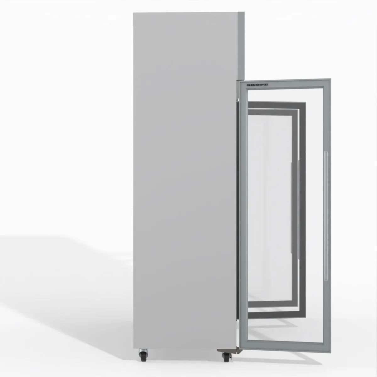 Skope TMF1500N-A 3 Glass Door Display or Storage Freezer Lit Sign - White