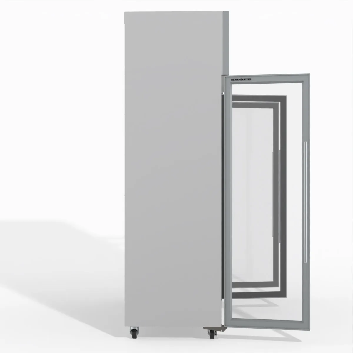 Skope TMF1500N-A Ice 3 Glass Door Upright Display or Storage Freezer