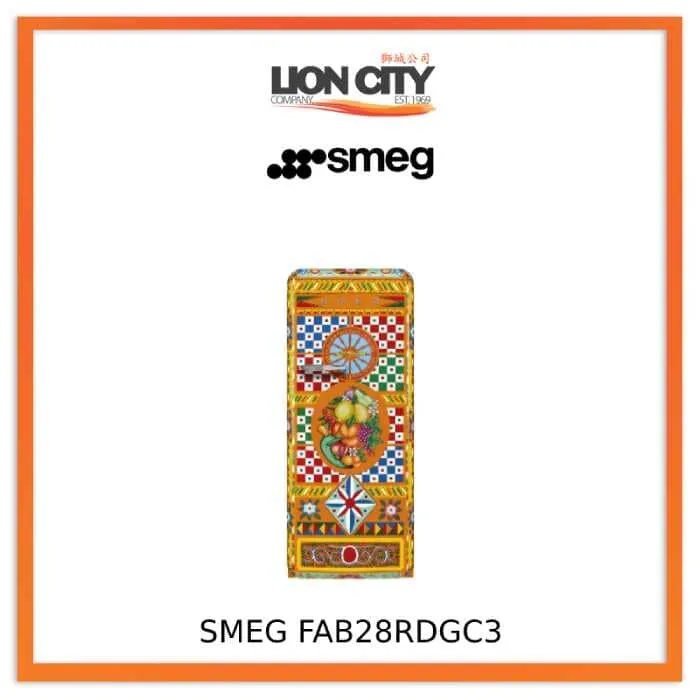Smeg D & G FAB28RDGC3/RDGM3 Divina Cucina Refrigerator