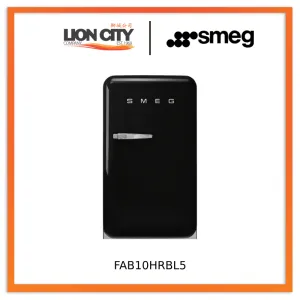 Smeg FAB10HRRD5 Free Standing Refrigerator One Door 50's Style Aesthetic