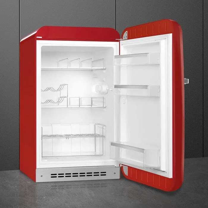 Smeg FAB10HRRD5 Free Standing Refrigerator One Door 50's Style Aesthetic